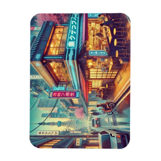 Café in Tokio Magnet (Vertikal)