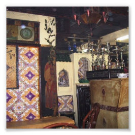 Café in Tunis Fotodruck