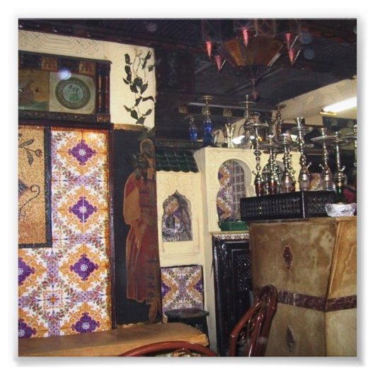 Café in Tunis Fotodruck (Vorne)