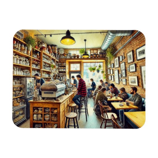 Café in Vancouver Tasse Magnet (Horizontal)