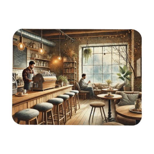 Café in Vancouver Tasse Magnet (Horizontal)