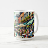 Café in Washington DC Kaffeetasse (VorderseiteRechts)