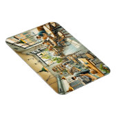 Café in West Lafayette Indiana Tasse Magnet (Rechte Seite)