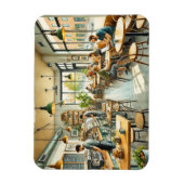 Café in West Lafayette Indiana Tasse Magnet (Vertikal)