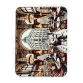 Café in Wien Österreich Wasserfarbenmalerei Magnet (Vertikal)