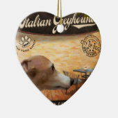 Café-italienischer Windhund Keramik Ornament (Rechts)