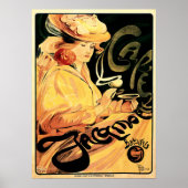 CAFE JACAMOTTE Brüssel Kunst von Fernand Toussaint Poster (Vorne)