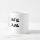CAFÉ JAVA Tasse (Vorderseite Links)