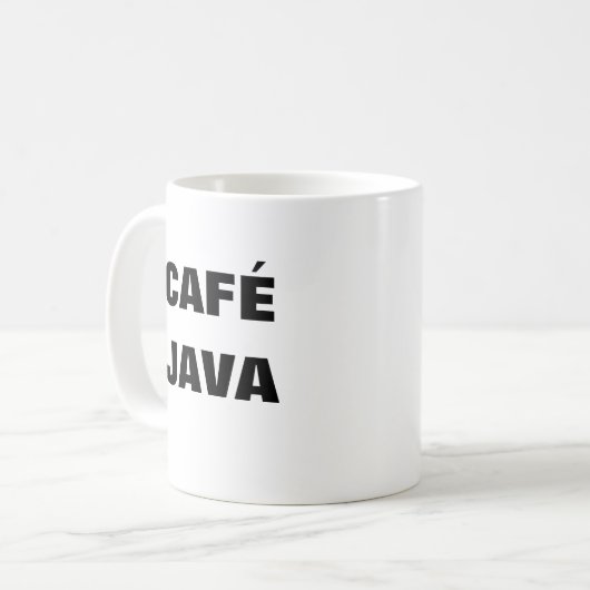 CAFÉ JAVA Tasse (Vorderseite Links)