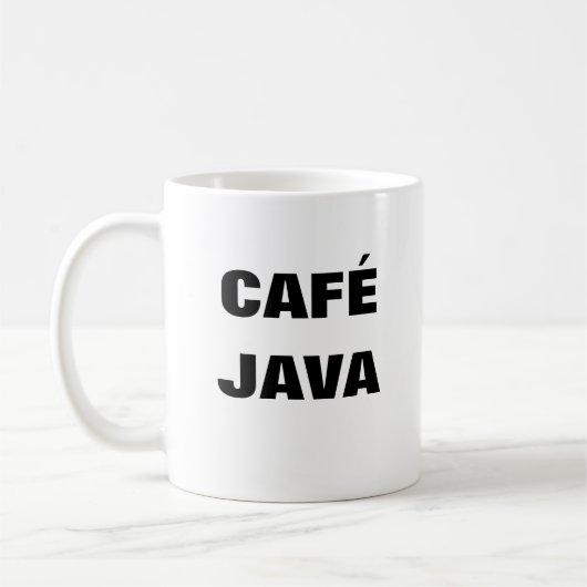 CAFÉ JAVA Tasse (Links)