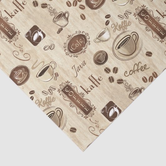 Café!  Kaffe!  Kaffee! Seidenpapier (Ausschnitt)