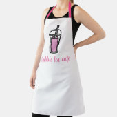 Cafe Kellner Milch Tee Blase Tee pink und weiß Schürze (InSitu)