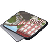 Café Laptopschutzhülle (Vorne Knopf)