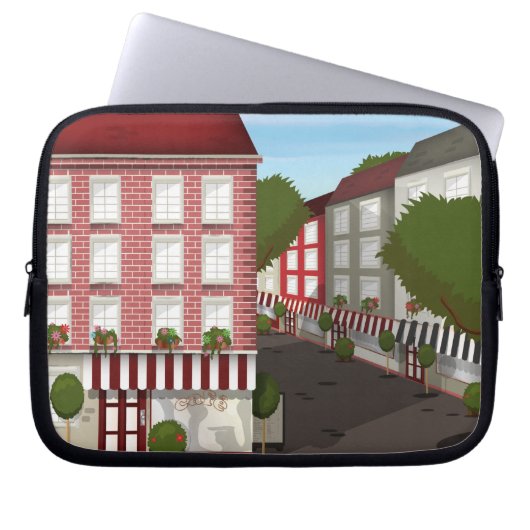 Café Laptopschutzhülle (Vorderseite)