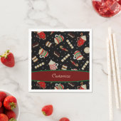 Café Latte Christmas Kaffee Napkin Serviette (Beispiel)