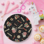 Café Latte Christmas Kaffeepapier Teller (Party)