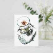Cafe Latte Fix Postkarte (Stehend Vorderseite)