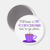 Cafe Latte Magnet (Vorderseite/Rückseite)