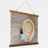 Cafe Latte Wandteppich Mit Holzrahmen (Gewinkelt)