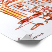 Café Le Cezanne, Aix en Provence, Frankreich Poster (Ecke)