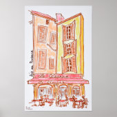 Café Le Cezanne, Aix en Provence, Frankreich Poster (Vorne)