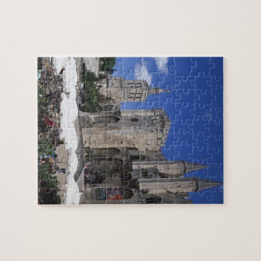 Cafe, Le Palais des Papes, Avignon, Vaucluse, Puzzle (Horizontal)