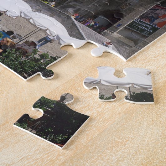 Cafe, Le Palais des Papes, Avignon, Vaucluse, Puzzle (Seite)