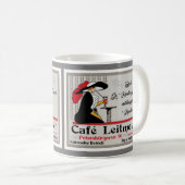 Café Leitmeyer, deutsche Retro-Café-Werft Kaffeetasse (VorderseiteRechts)