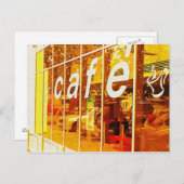 Café Life Postkarte (Vorne/Hinten)