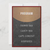 Café-Logo Weihnachtswohnung | Kopfbrett Einladung (Rückseite)