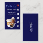 Café-Loyalität Karte 4 (Vorne/Hinten)