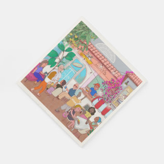 Café Macchiato Miramar-Papierservietten Serviette