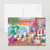 Café Macchiato Miramar Postkarte (Vorne/Hinten)