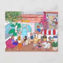 Café Macchiato Miramar Postkarte