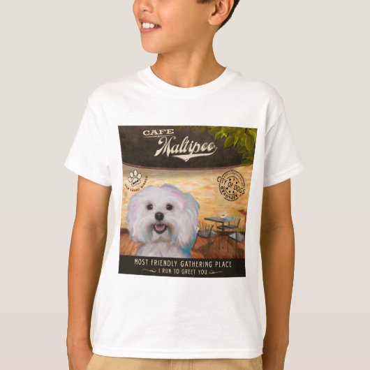 Café Maltipoo T-Shirt (Vorderseite)