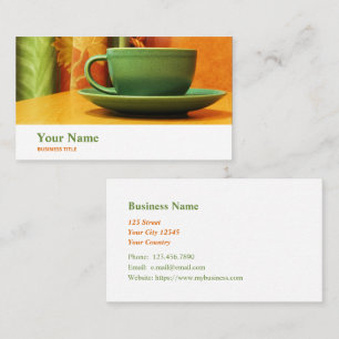 Café Manager Cafeteria Catering Business Card Visitenkarte