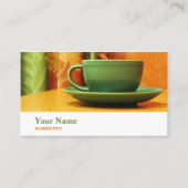 Café Manager Cafeteria Catering Business Card Visitenkarte (Vorderseite)