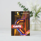 Cafe Market Neon Postcard (Cleveland) Postkarte (Stehend Vorderseite)
