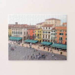 Café-Marktplatz-BH - Verona, Italien - Puzzlespie Puzzle