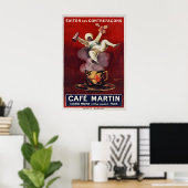 Cafe Martin - Vintage PosterPrints - Cappiello Poster (Heimbüro)