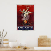 Cafe Martin - Vintage PosterPrints - Cappiello Poster (Küche)
