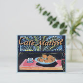 Cafe Matisse, Orangen Poster Postkarte (Stehend Vorderseite)