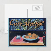 Cafe Matisse, Orangen Poster Postkarte (Vorne/Hinten)