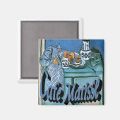 Cafe Matisse Poster Kaffeehaus Magnet (Vorderseite/Rückseite)