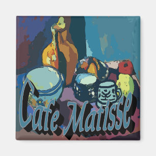 Cafe Matisse Poster Kaffeehaus Magnet