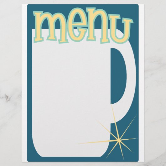 Café-Menü (Vorderseite)