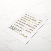 Café Menu Fun Einzigartig Save the Date Folieneinladung (Gedreht)