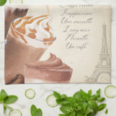 Café Menü Küche Teetuch Geschirrtuch (Gefaltet)