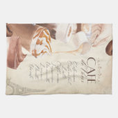 Café Menü Küche Teetuch Geschirrtuch (Horizontal)