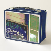 Cafe Metall Brotdose (Rückseite)